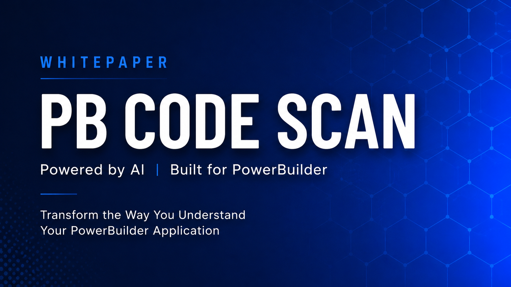 PB CodeScan – An AI Accelerator